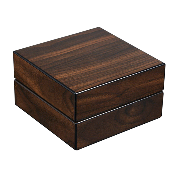 High Gloss Walnut Wood Foldable Ashtray Set