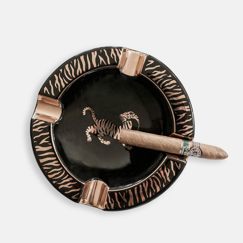 Los Hermanos Diablo Tiger round Ashtray